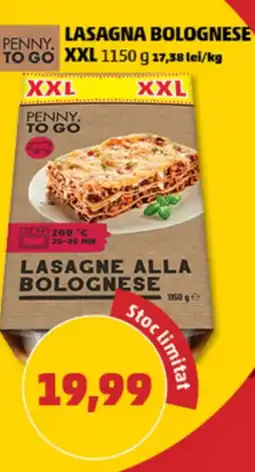 Penny Lasagna bolognese XXL Ofertă