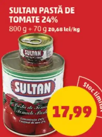 Penny Sultan pastă de tomate 24% Ofertă