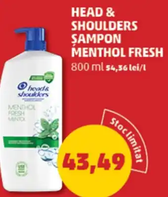 Penny HEAD & SHOULDERS Sampon menthol fresh Ofertă