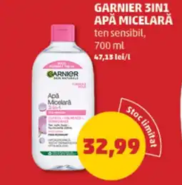 Penny GARNIER 3IN1 Apă micelară ten sensibil Ofertă