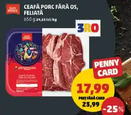 Penny Ceafă porc fără os, feliată Ofertă