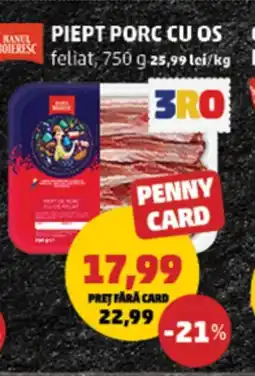 Penny Piept porc cu os Ofertă