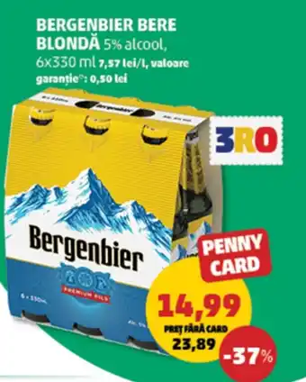 Penny BERGENBIER Bere blondă Ofertă