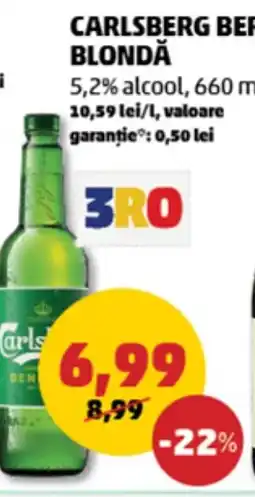 Penny CARLSBERG Bere blondă Ofertă