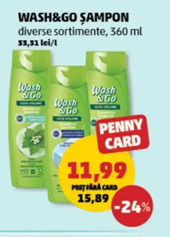 Penny WASH&GO Sampon Ofertă