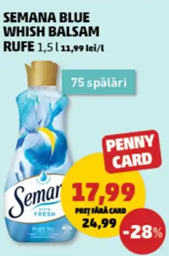 Penny SEMANA blue whish balsam rufe Ofertă