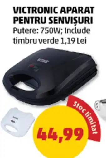 Penny Victronic aparat pentru senvișuri Ofertă