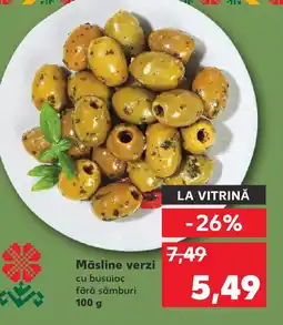 Kaufland Măsline verzi cu busuioc Ofertă