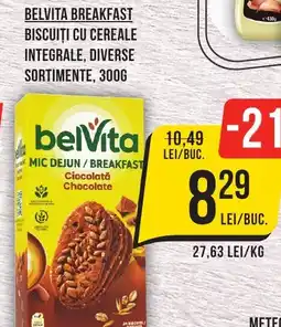 Mega Image BELVITA Breakfast biscuiti cu cereale integrale Ofertă