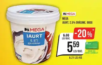 Mega Image MEGA Iaurt, 2.5% grăsime Ofertă