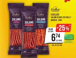 Mega Image EXCELLENT Salami clasic/cu chilli/ brânză Ofertă