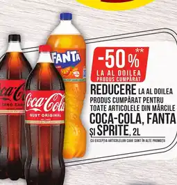 Mega Image COCA-COLA, FANTA SI SPRITE, Ofertă