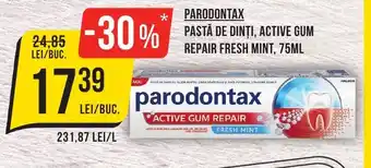 Mega Image PARODONTAX Pastă de dinți, active gum repair fresh mint, Ofertă