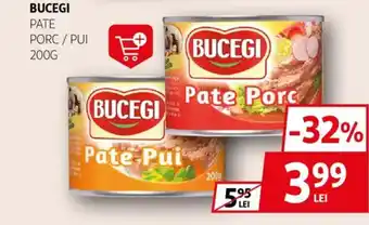 Auchan BUCEGI Pate porc / pui Ofertă