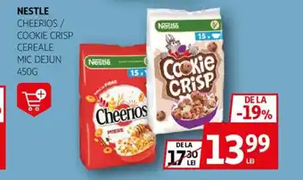 Auchan Nestle cheerios/ cookie crisp cereale mic dejun Ofertă