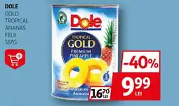 Auchan DOLE Gold tropical ananas felii Ofertă