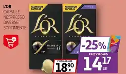 Auchan L'OR Capsule nespresso Ofertă