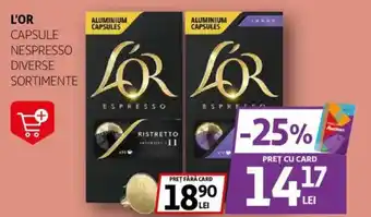 Auchan L'OR Capsule nespresso Ofertă