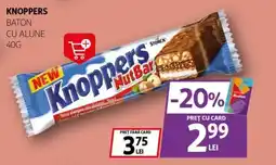 Auchan Knoppers baton cu alune Ofertă