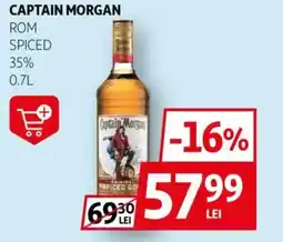 Auchan CAPTAIN MORGAN Rom spiced 35% Ofertă