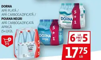 Auchan DORNA Apă plată / apă carbogazificată / poiana negri apă carbogazificată Ofertă