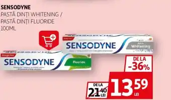 Auchan SENSODYNE Pastă dinţi whitening / pastă dinţi fluoride Ofertă