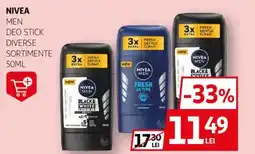 Auchan Nivea men deo stick Ofertă