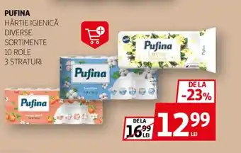 Auchan PUFINA Hârtie igienică Ofertă