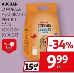 Auchan AUCHAN COVORAŞE ABSORBANTE PENTRU CÂINI Ofertă