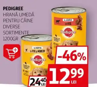 Auchan PEDIGREE Hrana umeda pentru câine Ofertă