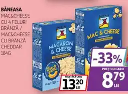 Auchan Băneasa mac&cheese cu 4 feluri brânză / mac&cheese cu brânză cheddar Ofertă