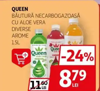 Auchan QUEEN Băutură necarbogazoasă cu aloe vera Ofertă