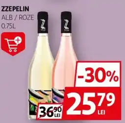 Auchan Zzepelin alb/roze Ofertă