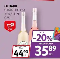 Auchan Cotnari gama euforia alb / roze Ofertă