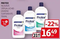 Auchan PROTEX Rezervă săpun lichid diverse sortimente Ofertă