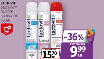 Auchan LACTOVIT Deo spray Ofertă