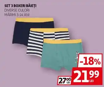 Auchan Set 3 boxeri băieți Ofertă