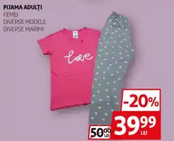 Auchan Pijama adulţi femei Ofertă