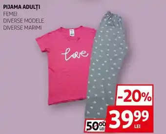 Auchan Pijama adulţi femei Ofertă