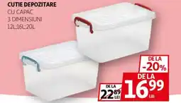 Auchan Cutie depozitare cu capac Ofertă