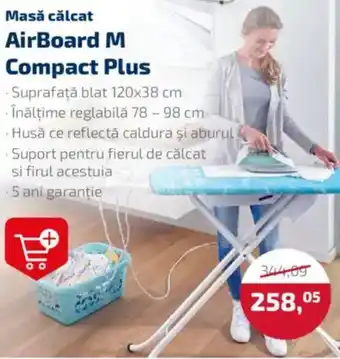 Auchan Masă călcat AirBoard M Compact Plus Ofertă