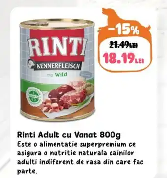 Animax RINTI Adult cu Vanat Ofertă