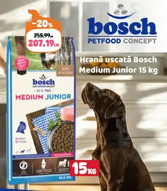 Animax Hrană uscată Bosch Medium Junior Ofertă