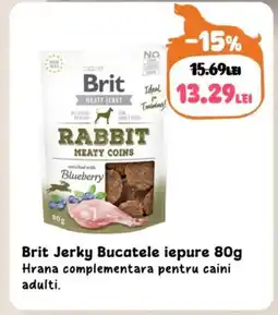 Animax Brit Jerky Bucatele iepure Ofertă