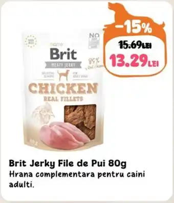 Animax Brit Jerky File de Pui Ofertă