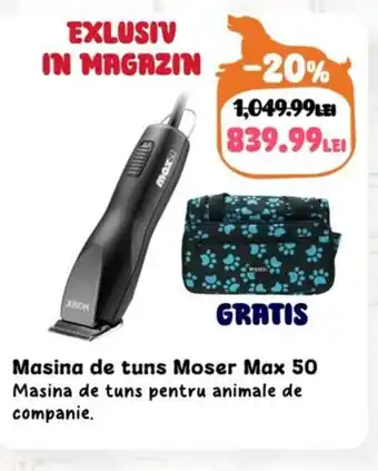 Animax Masina de tuns Moser Max 50 Ofertă