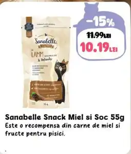 Animax Sanabelle Snack Miel si Soc Ofertă