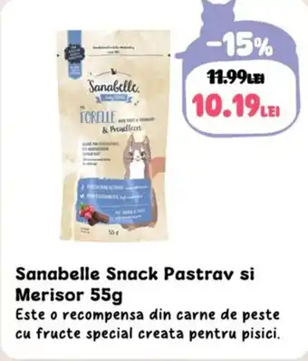 Animax Sanabelle Snack Pastrav si Merisor Ofertă