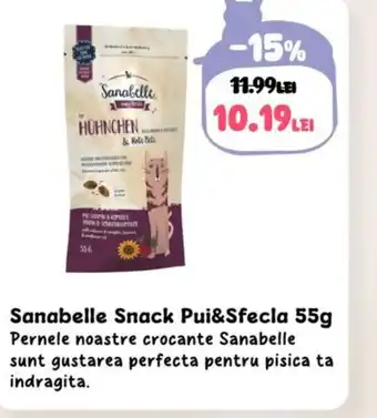 Animax Sanabelle Snack Pui&Sfecla Ofertă