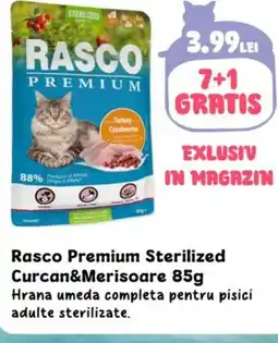 Animax Rasco Premium Sterilized Curcan& Merisoare Ofertă